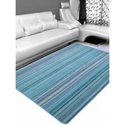 Saral Home Blue Striped Carpet-picture-19