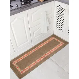 Saral Home Brown & Beige Abstract Anti-Skid Floor Runner-picture-38