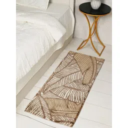 Saral Home Brown & Beige Abstract Floor Runner-picture-37