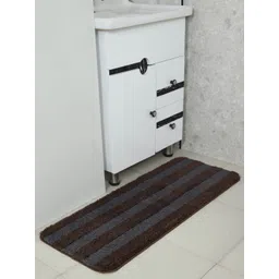 Saral Home Brown & Grey Striped Rectangular Runner-picture-22