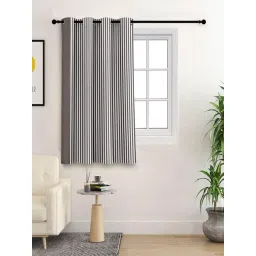 Saral Home Brown Cotton Stripe Curtain-picture-47