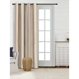 Saral Home Brown Cotton Stripe Curtain-picture-35