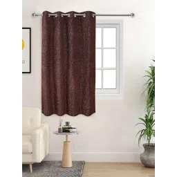 Saral Home Brown Polyester Tic-Tac Curtain-picture-38