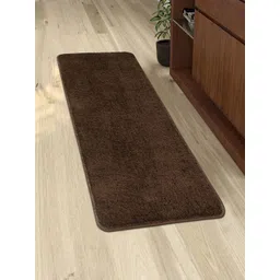 Saral Home Brown Solid Cotton Anti-Skid Bed Runners-picture-39