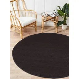 Saral Home Brown Solid PP-Yarn Round Anti-Skid Multi-Use Floor Mat-picture-25