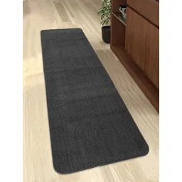 Saral Home Charcoal Grey Solid Polypropylene Anti-Slip Floor Runner-picture-16