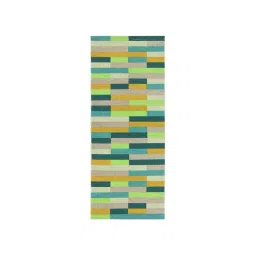 Saral Home Cotton Green Geometric Antiskid Runner-picture-18