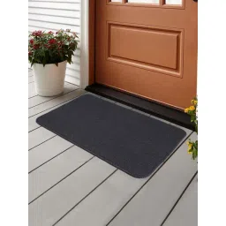 Saral Home Dark Grey Polyester 1083 GSM Door Mat - Set of 1-picture-10
