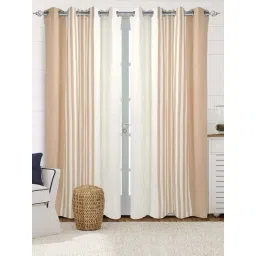 Saral Home Easy Living Beige Cotton 224 GSM Curtain-picture-43