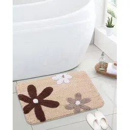 saral home Floral Pattern Soft Cotton Bathmat 40x60 cm-picture-17