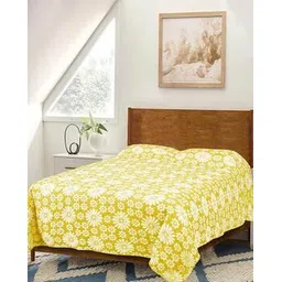 saral home Floral Print Queen-Size Bed Cover-picture-23