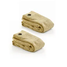 Saral Home Gold Polyester Geometric Curtain-picture-20