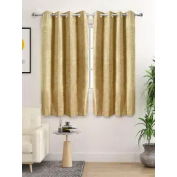 Saral Home Gold Polyester Tic-Tac Curtain-picture-14