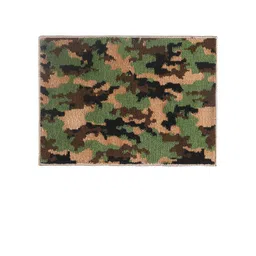 Saral Home Green & Khaki Abstract Printed Anti-Skid Doormat-picture-40