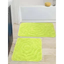 Saral Home Green Cotton 2222 GSM Bath Mats - Set of 2-picture-21