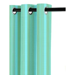 Saral Home Green Cotton Stripe Curtain-picture-34