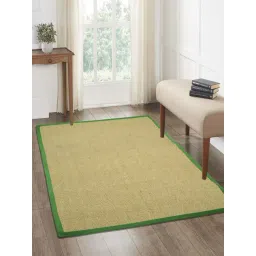 Saral Home Green Jute & Cotton Chevron Anti-Slip Strong Border Carpet-image-37
