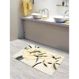 Saral Home Grey & Beige Premium Cotton Bath Mat-picture-39