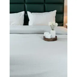 Saral Home Grey Cotton 300 TC Printed King Bedsheet with 2 Pillow Covers-picture-47