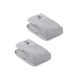 Saral Home Grey Cotton Checkered Curtain-picture-44