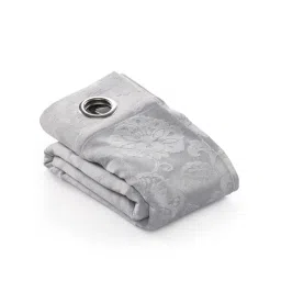 Saral Home Grey Cotton Geometric Curtain-picture-21