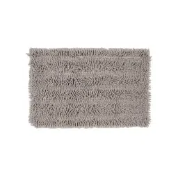 Saral Home Grey Cotton Shaggy Bath Mat 40X60 cm-picture-26