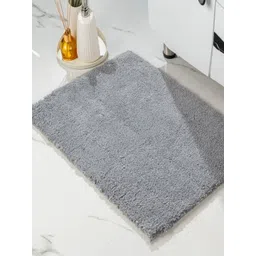 Saral Home Grey Gia Solid Soft Microfiber Non Slip Bath Mats-picture-30
