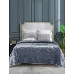 Saral home Grey Polyester 350 GSM Light Weight Single Bed Blanket-picture-24