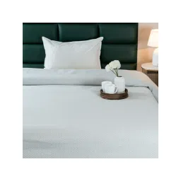 Saral Home Grey Pure Cotton Bedsheet & 2 Pillow Cover (Single)-picture-12