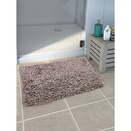 Saral Home Grey Saggy Microfibre Anti-Skid Bath Rug image 1