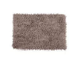 Saral Home Grey Saggy Microfibre Anti-Skid Bath Rug image 3