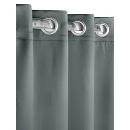 Saral Home Grey Set of 2 Black Out Window Curtain-picture-22