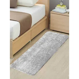 Saral Home Grey Shaggy Anti- Slip Floor Runner-picture-22