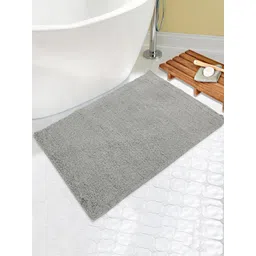 Saral Home Grey Solid Anti-Skid Bath Rug-picture-30
