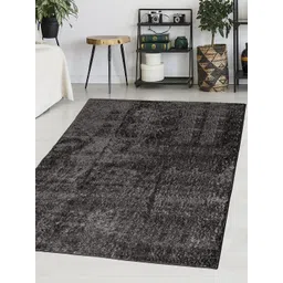 Saral Home Grey Solid Cotton Shaggy Carpet-picture-35