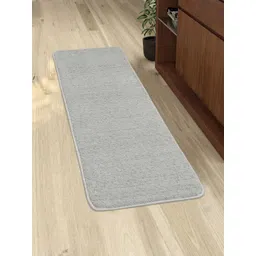 Saral Home Grey Solid Neo Shaggy Anti-Skid Floor Runner-picture-39
