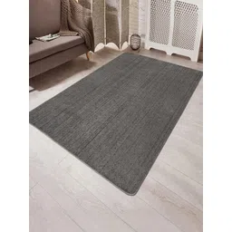 Saral Home Grey Solid Shaggy Anti-Skid Carpet-picture-28