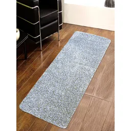 Saral Home Grey Solid Shaggy Anti-Skid Runner-picture-30