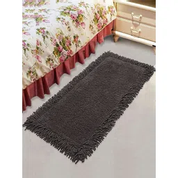 Saral Home Grey Solid Shaggy Floor Runner-picture-24