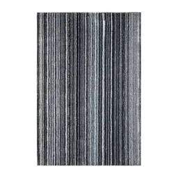Saral Home Grey Striped Anti-Skid Microfiber Shaggy Carpet-picture-19