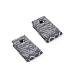 Saral Home Grey Velvet Geometric Curtain-picture-48