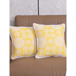 Saral Home Ivory Cotton Cushion Covers - Set of 2-picture-25