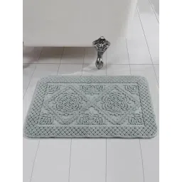 Saral Home KAKU Medallion Grey Cotton Antiskid Bath Mat-picture-16