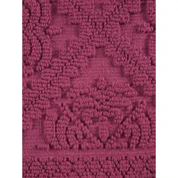 Saral Home KAKU Medallion Maroon Cotton Antiskid Bath Runner image 4
