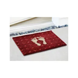 Saral Home Maroon & Beige Printed Cotton Anti-Skid Doormats-picture-43