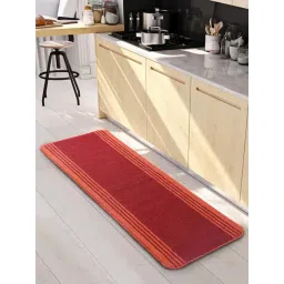 Saral Home Maroon & Rust Polypropylene Medium Antiskid & Washable Power Runner-picture-36