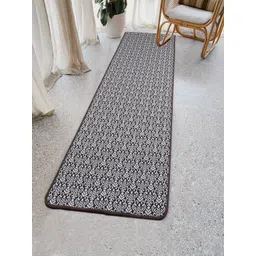 Saral Home Maroon & White Printed Jacquard Anti-Skid Runner-picture-26