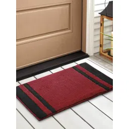 Saral Home Maroon Polyester Geometric Door Mat-picture-16