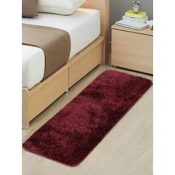Saral Home Maroon Shaggy Modern Floor Runner-picture-43