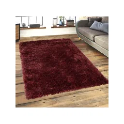 Saral Home Modern Maroon Polyester Carpet - Set of 1-picture-21